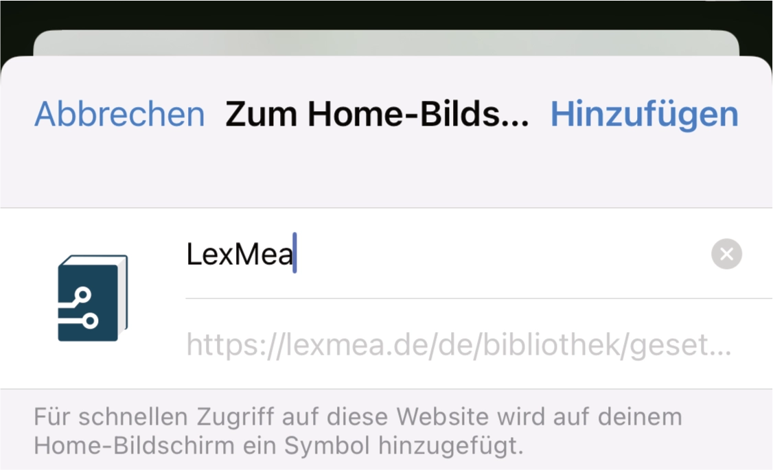 Installation Safari iOS Step 3